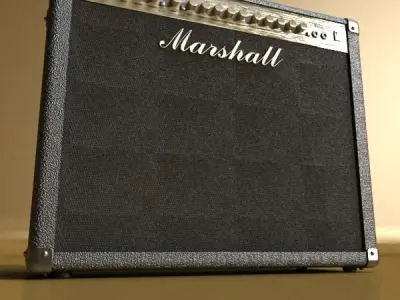Marshall Amplifier 100 w High Detail 3D model