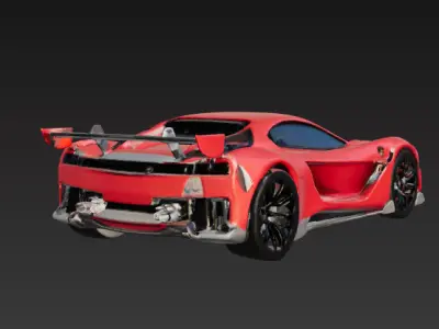 Sport Car 3D Model Series 3 3D print model