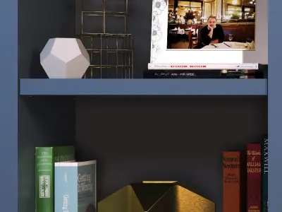 Decorative set SHELVES 3D model