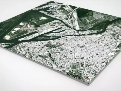 Cityscape Szczecin Poland 3D model