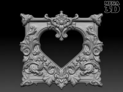 Bas relief Frame 240506 05 3D print model