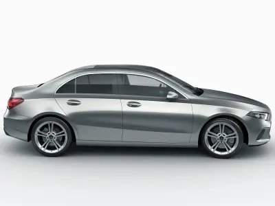 Mercedes A-class sedan 2 versions 3D model