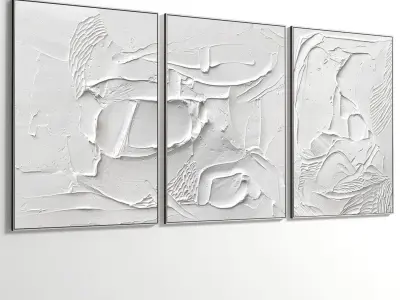 Abstract Painting Set of 3 pieces - No 16 Low-poly 3D model