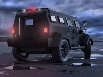 INKAS Military armoured car 3D model