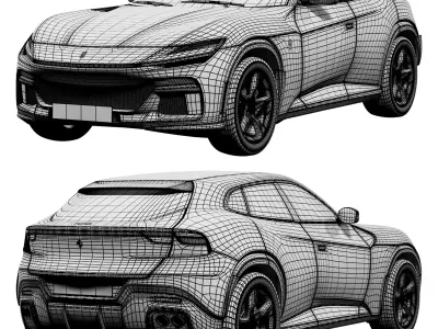 Ferrari Purosangue 3D model