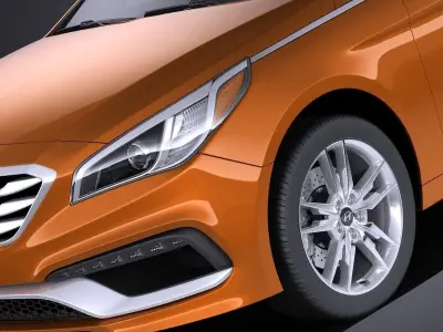Hyundai Sonata 2017 VRAY 3D model