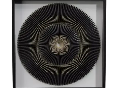 Uttermost Wall Decor Sandara Black And Gold Shadow Box  PBR 3D model