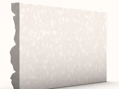 Crude Stone Barrier Section 3D model