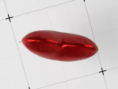 Heart Shaped Helium Balloon 3D model