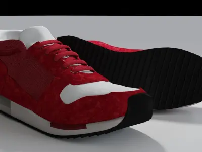 Sneakers Red 3D model