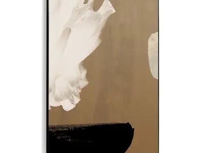 Plaster Two Photo Frame 387 Low-poly 3D model