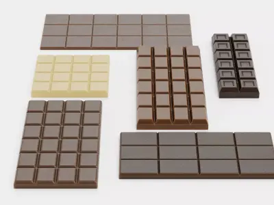 -Chocolate Bars- 3D model