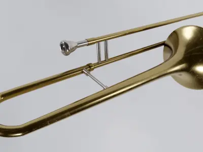 Trombone Low-poly 3D model