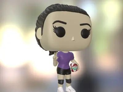 Funko jugadora de Volley 3D print model