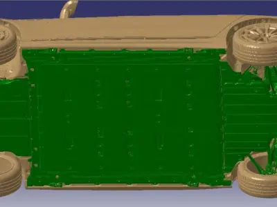 Mercedes EQS 580 4MATIC AMG Line 2021 Vehicle 3d scan model  3D model