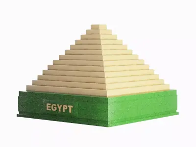 Pyramid Toy A 03 Low-poly 3D model