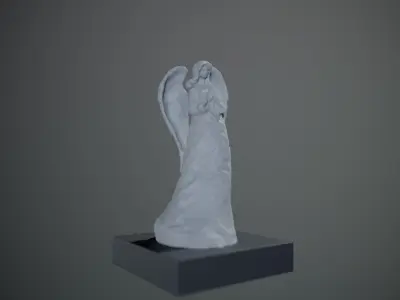 3D Printable Angel Statue Spiritual Decor 3D print model