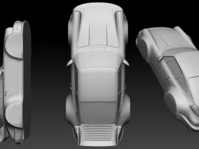 3D PRINTING MODEL OF A PORSCHE CAR   3D print model