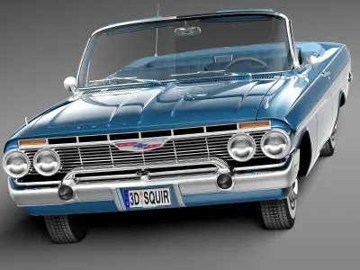 Chevrolet Impala Convertible 1961 3D model