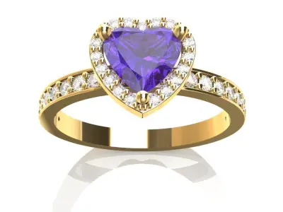 Heart Ring 3D print model