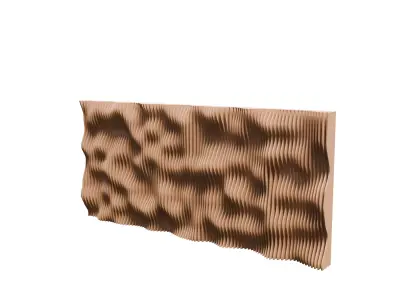 Parametric Wall Panel Geometry node 3D model