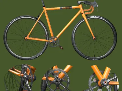 Fixed bike 3D model