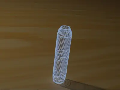 High Quality Bowling Candlepin  Low-poly 3D model