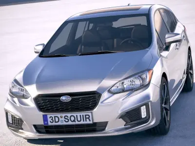 Subaru Impreza Estate 2017 3D model