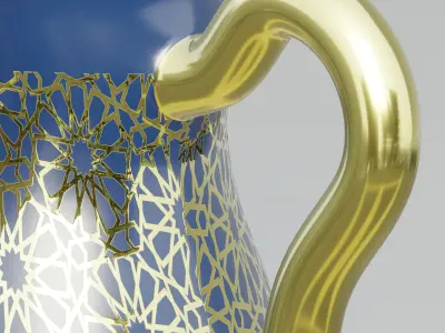 Turkish Porcelain Mug 3D model