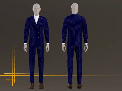 Suit Jacket 3D model