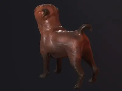 Clay Dog Free 3D model