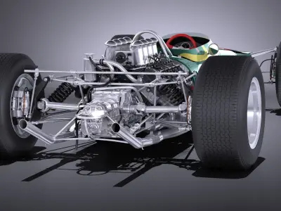 Lotus 49 1967-1970 VRAY 3D model