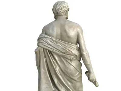 Statue 09 Low-poly 3D model