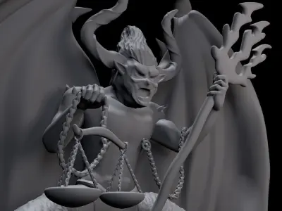 Satan 3D print model