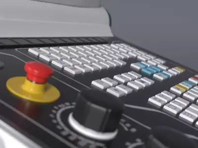 Program Console for DMU 200 Gantry CNC Machine 3D model