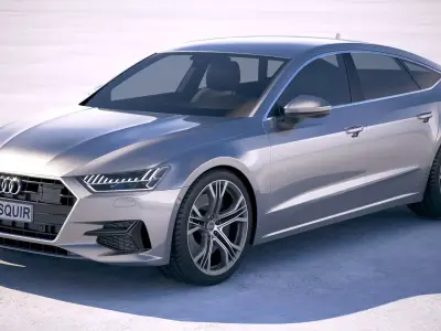 Audi A7 Sportback 2018 3D model