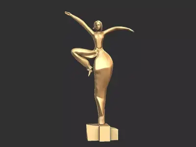 Sculptures Decor Crafts Fat Woman 3D print model