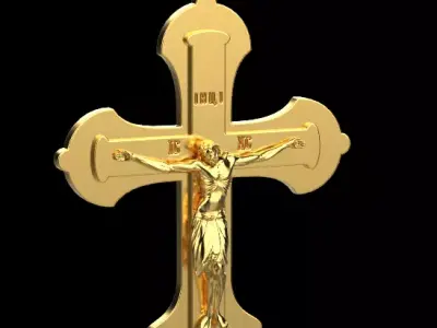 Jesus Cross Pendant 60282 3D print model