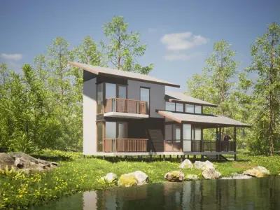 030Smallhouse2f50m2 3D model