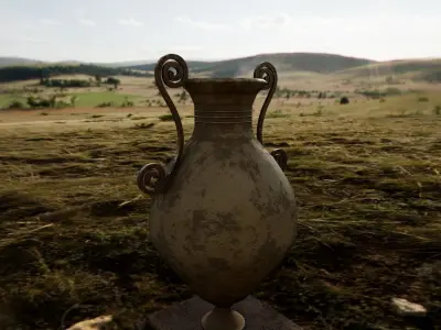 Dirty Vase Low-poly 3D model