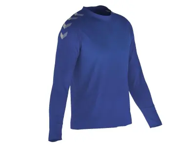Men Football Long Sleeve Shirt Low-poly 3D model