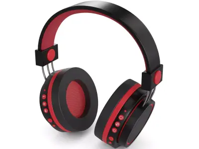 Sport headphones 3D model