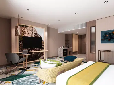 Hotel - Luxury Wealthy Suite Scene and Bathroom 3D model