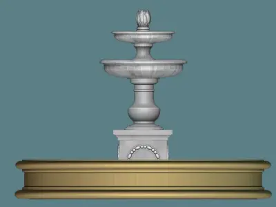 Garden Fountains Free 3D model