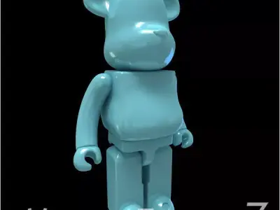 Light Blue Bear Brick 3D model