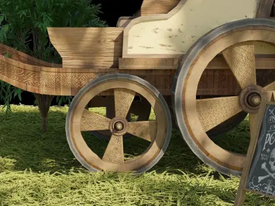 Potions Caravan 3D model