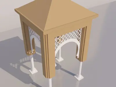 Traditional Moroccan Door  3D model