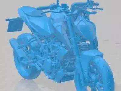 KTM Duke 390 2020 Printable Motorbike 3D print model