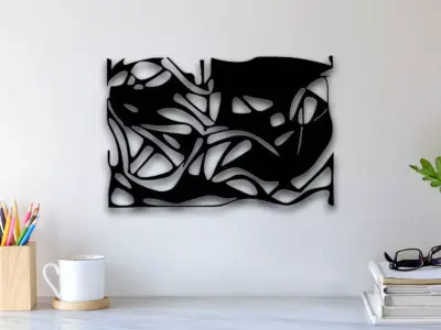 Abstract Wall Art 3D print model 7