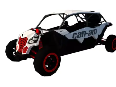 CAN AM MAVERICK X3 2022 2 Y 4 PLAZAS Low-poly 3D model